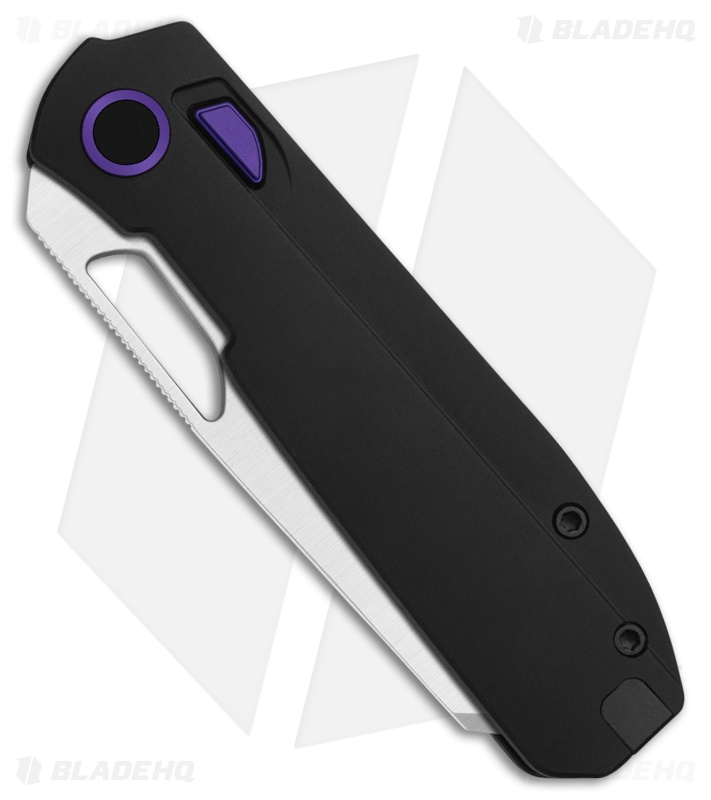Kizer Cutlery Mash Button Liner Lock Black Aluminum (3.2" Satin)