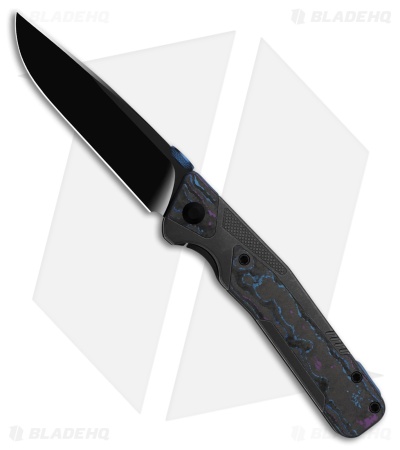 Kizer Sable Chief Frame Lock Knife Ti/CamoCarbon Damtanium (3.4" Matte DLC)