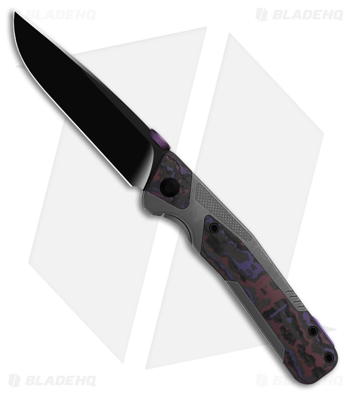 Kizer Sable Chief Frame Lock Knife Ti/Fatcarbon Purple Haze (3.4" Matte DLC)