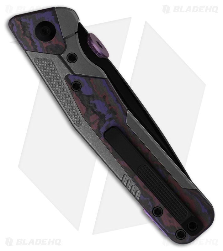 Kizer Sable Chief Frame Lock Knife Ti/Fatcarbon Purple Haze (3.4" Matte DLC)