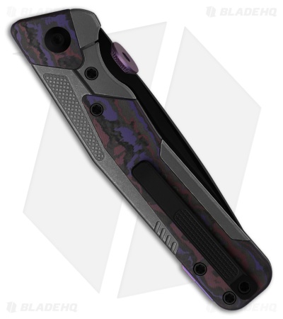 Kizer Sable Chief Frame Lock Knife Ti/Fatcarbon Purple Haze (3.4" Matte DLC)
