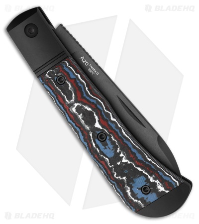 Kizer Trestle D Slip Joint Knife FatCarbon/ Black Aluminum Bolsters  (2.95" DLC)