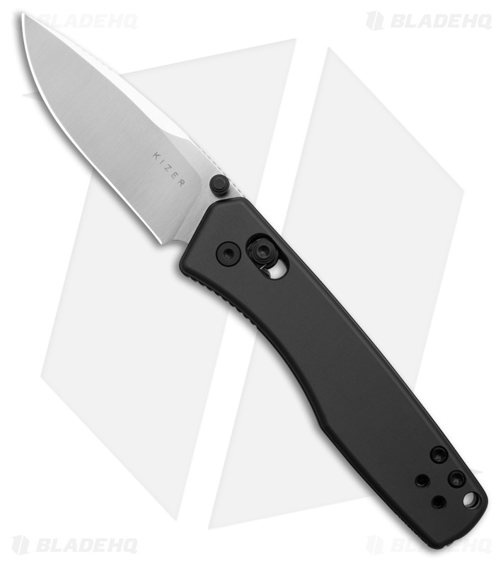 Kizer Aegis Clutch Lock Gray Al Drop Point Satin AEB-L