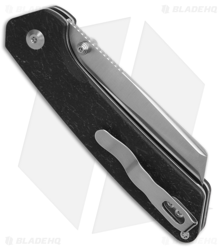 Kizer Cutlery Madrac  Button Lock Knife Cosmos Black FatCarbon (3" Satin)