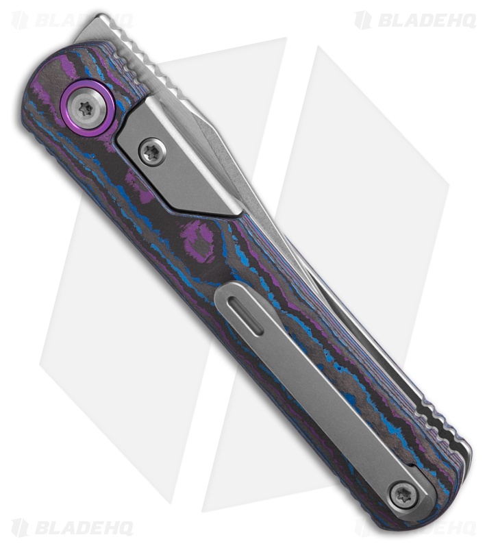 Kizer Feist 3 Frame Lock Knife Ti & CamoCarbon Damtanium (2.75" SW/Satin)