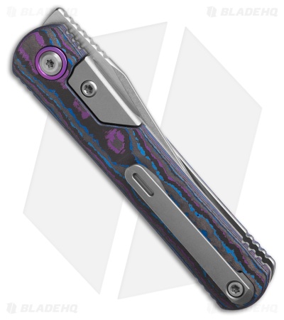 Kizer Feist 3 Frame Lock Knife Ti & CamoCarbon Damtanium (2.75" SW/Satin)