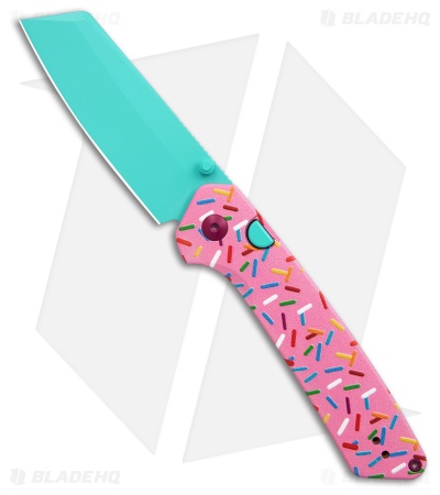 Kizer Madrac Button Liner Lock Knife Dessert Warrior (3" Blue)