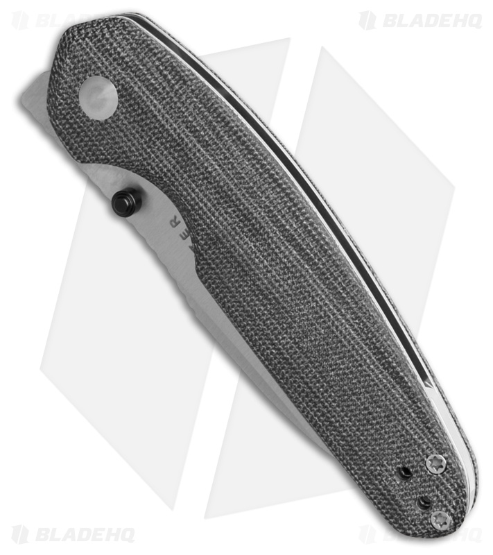 Kizer Meteora Black Micarta Drop Point Satin Nitro-V