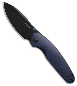 Kizer Meteora Knife Blue Canyon Richlite Black PVD