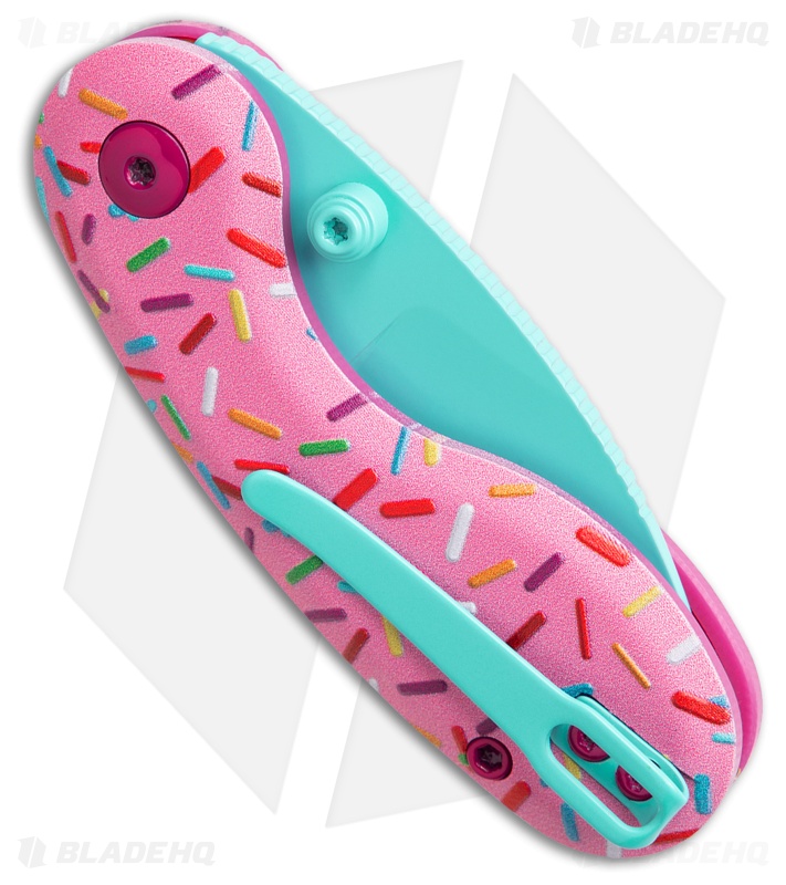 Kizer Microbe Button Lock Knife Dessert Warrior® (2.2" Blue)