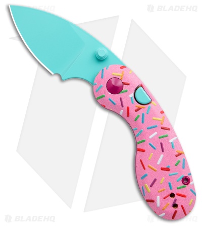Kizer Microbe Button Lock Knife Dessert Warrior® (2.2" Blue)