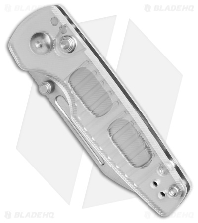 Kizer Parakeet Button Lock Knife Acrylic (2.5" Stonewash)
