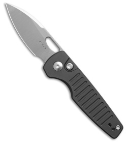 Kizer Parakeet Button Lock Knife Gray Aluminum (2.5" Stonewash)