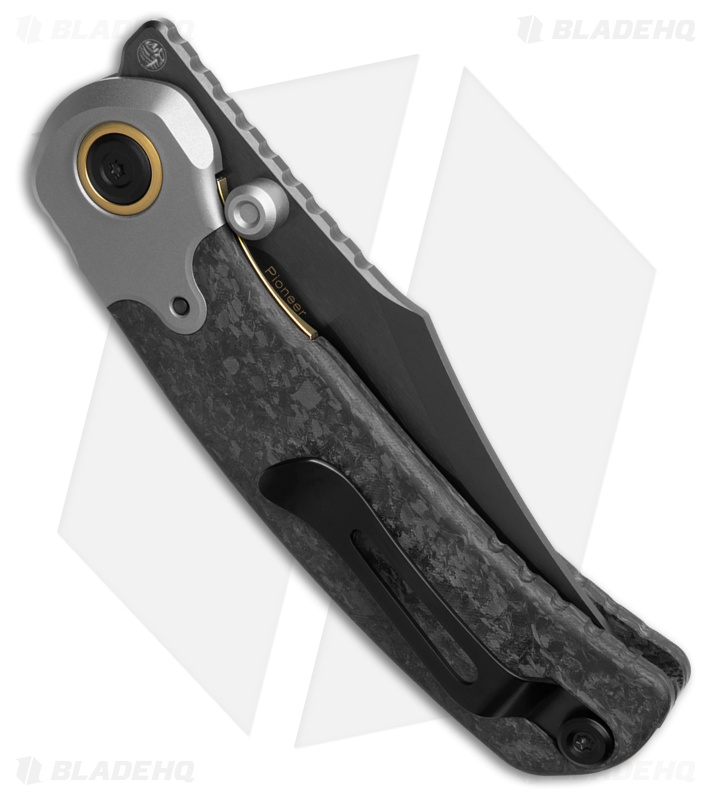 Kizer Pioneer Liner Lock Knife Ti + Marble Carbon Fiber (3.20" Black)