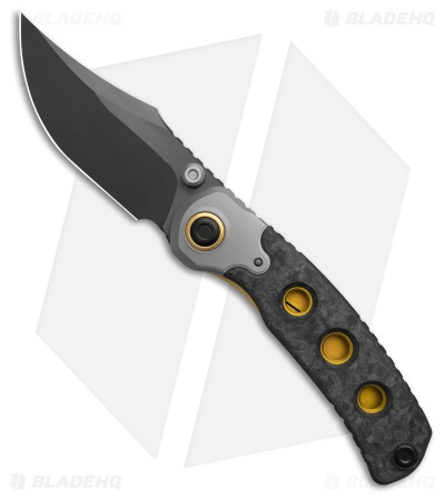Kizer Pioneer Liner Lock Knife Ti + Marble Carbon Fiber (3.20" Black)