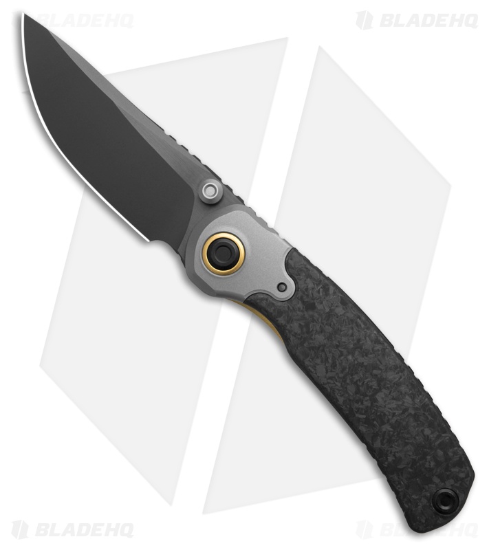 Kizer Pioneer Liner Lock Knife Ti + Marble Carbon Fiber (3.20" Black)