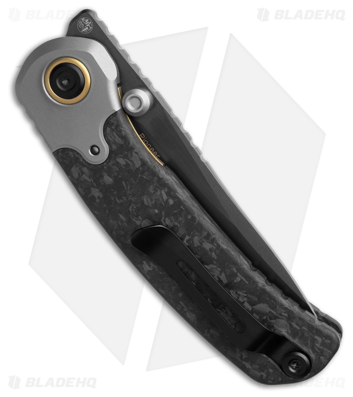 Kizer Pioneer Liner Lock Knife Ti + Marble Carbon Fiber (3.20" Black)