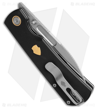 HALページ^ - ^ Kizer Retro Liner Lock Knife G-10/Brass V4726A2