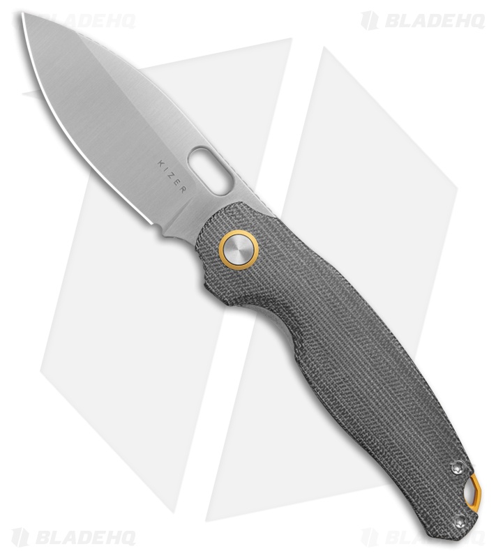 Kizer Seagull Liner Lock Knife Gray Micarta