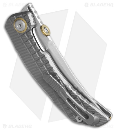 Kizer Szlachta Liner Lock Gray Titanium (3.375" Satin)