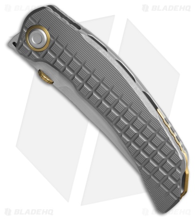 Kizer Szlachta Liner Lock Gray Titanium (3.375" Satin)