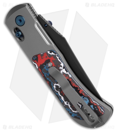 Kizer Tycho Clutch Lock Clip Point Knife Titanium/FatCarbon (3.2" DLC) Ki4761A3