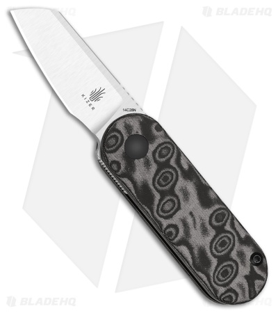 Kizer Cutlery Mini Bay Slip Joint Knife Vortex Pattern Micarta (1.9" Satin)