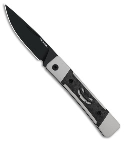 Kizer Little Grand Slip Joint Knife Aluminum/CF Pumpkin (Black)
