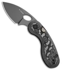 Kizer Microbe Button Liner Lock Knife Vortex Micarta (2.2" Gray SW 14C28N)