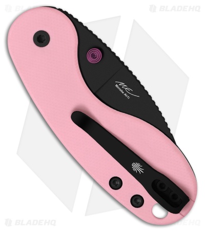 Kizer Microbe DSJ AirTi Detent Slip Joint Knife Pink G-10 (2.2" PVD)