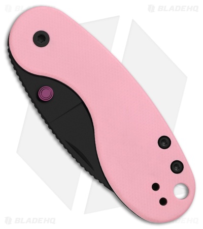 Kizer Microbe DSJ AirTi Detent Slip Joint Knife Pink G-10 (2.2" PVD)