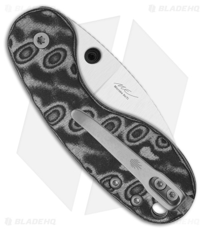 Kizer Microbe DSJ AirTi Detent Slip Joint Knife Vortex Micarta (2.2" Satin)