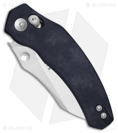 Kizer Mini Bulldog Knife Blue Canyon Richlite Satin