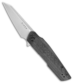 Kizer Skinner Liner Lock Knife Black Micarta (3.3" SW) V3725A2
