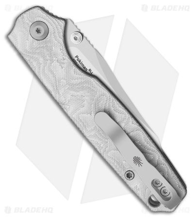 Kizer Cutlery Pokiman BLL Button Liner Lock Knife Aluminum Foil G10 (3.1" Satin)