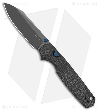 Kizer Cutlery Pokiman BLL Button Liner Lock Knife Micarta (3.1" Gray PVD)