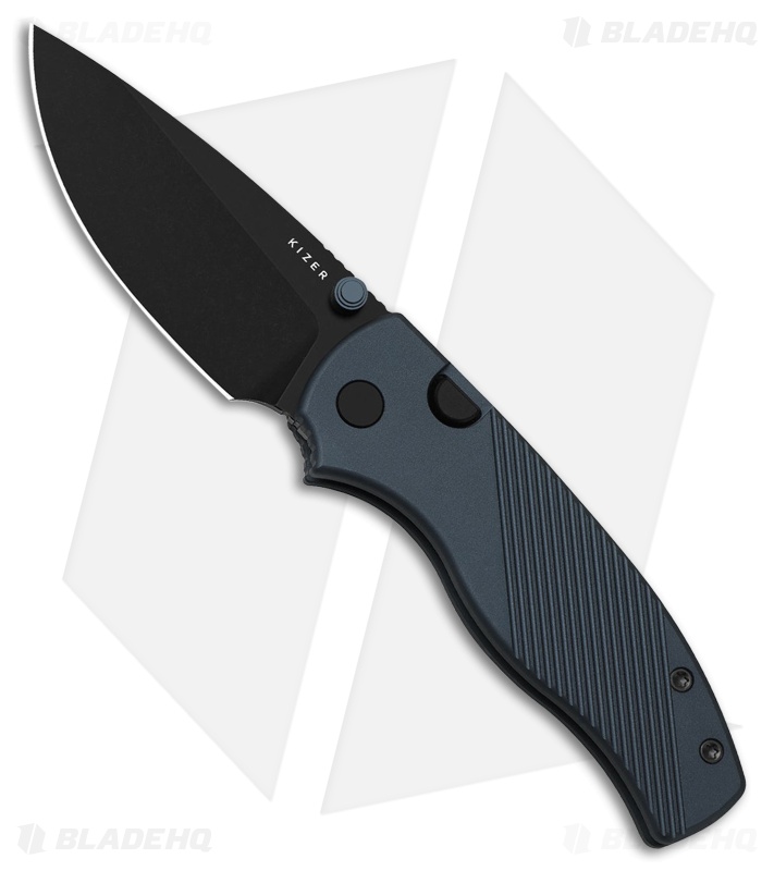 lakiです！ Kizer Cutlery Glaux | Blue Aluminum | Black PVD