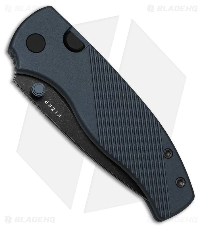 Kizer Cutlery Glaux | Blue Aluminum | Black PVD