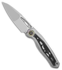 Kizer Kizer Lupercalia Frame Lock Knife Ti + Carbon Fiber (3.5" Satin/SW M390) - $399.00 at Blade HQ