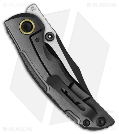 Kizer Silver Wing-Lite Frame Lock Knife Ti/Carbon Fiber (3.3" PVD Brushed)