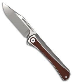 Kizer Melody Slip Joint Knife Aluminum/Panama Rosewood (2.8" Satin) Ki3732A2