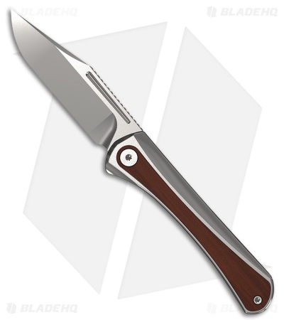 Kizer Melody Slip Joint Knife Aluminum/Panama Rosewood (2.8" Satin) Ki3732A2