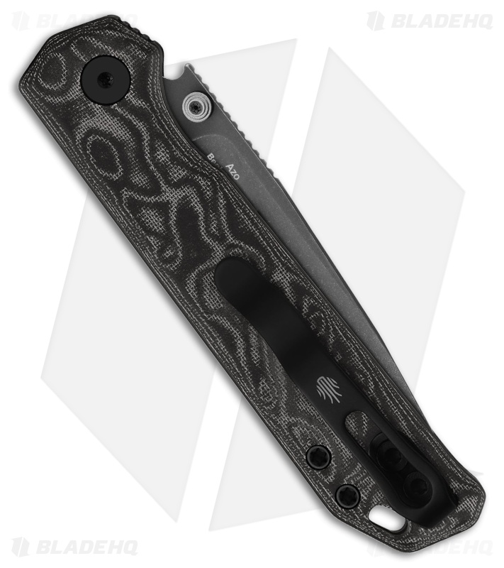 Kizer Cutlery Begleiter 2.9 Button Liner Lock Knife BLK/White Micarta (3" Gray)