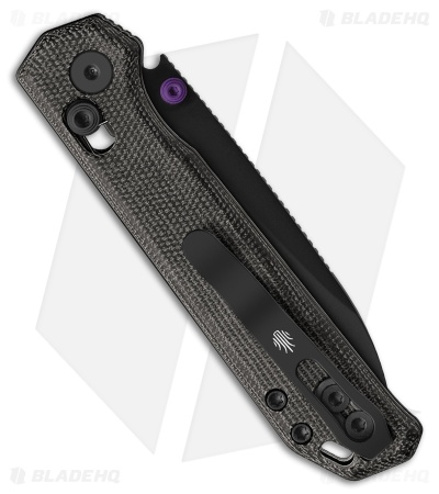 Kizer Cutlery Begleiter 2.9 Clutch Lock Knife Black Norplex Micarta (3" Black)