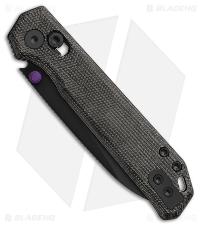 Kizer Cutlery Begleiter 2.9 Clutch Lock Knife Black Norplex Micarta (3" Black)