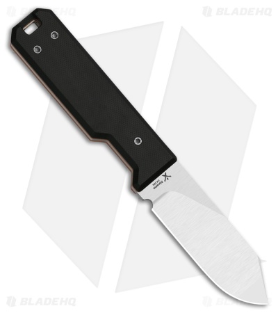 Kizer Abrams Fixed Blade Knife Black G-10 (3.1" Satin)