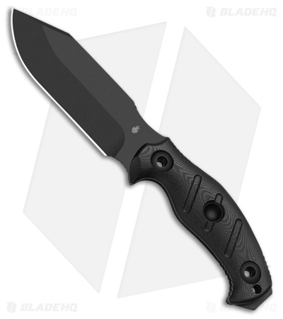 Kizer Sheepdog Survival Fixed Blade Knife Black Micarta (5.3" Black)