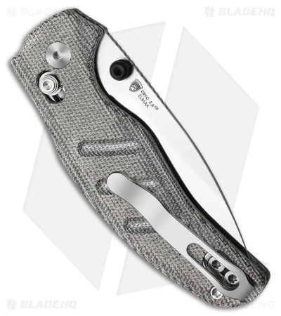 Kizer Sheepdog Clutch Lock Drop Point Knife Norplex UltreX Micarta (3" Satin)