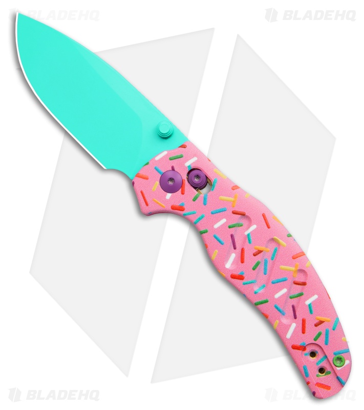 Kizer Vanguard Sheepdog Clutch Lock Knife Dessert Warrior® (3" Blue)