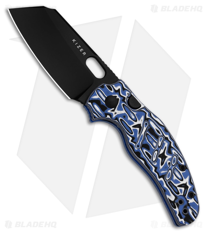 Kizer Sheepdog Knife Button Liner Lock | Vortex Micarta | PVD